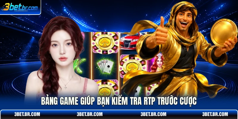 Bảng game giúp bạn kiểm tra rtp trước cược