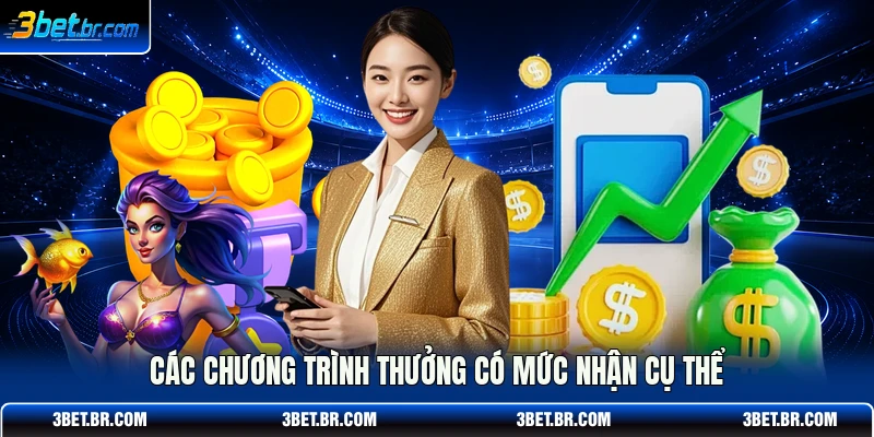 Các chương trình thưởng có mức nhận cụ thể