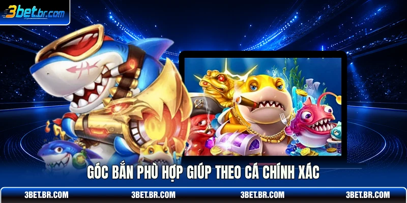 Góc bắn phù hợp giúp theo cá chính xác