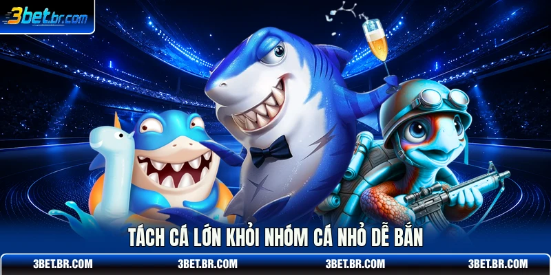 Tách cá lớn khỏi nhóm cá nhỏ dễ bắn